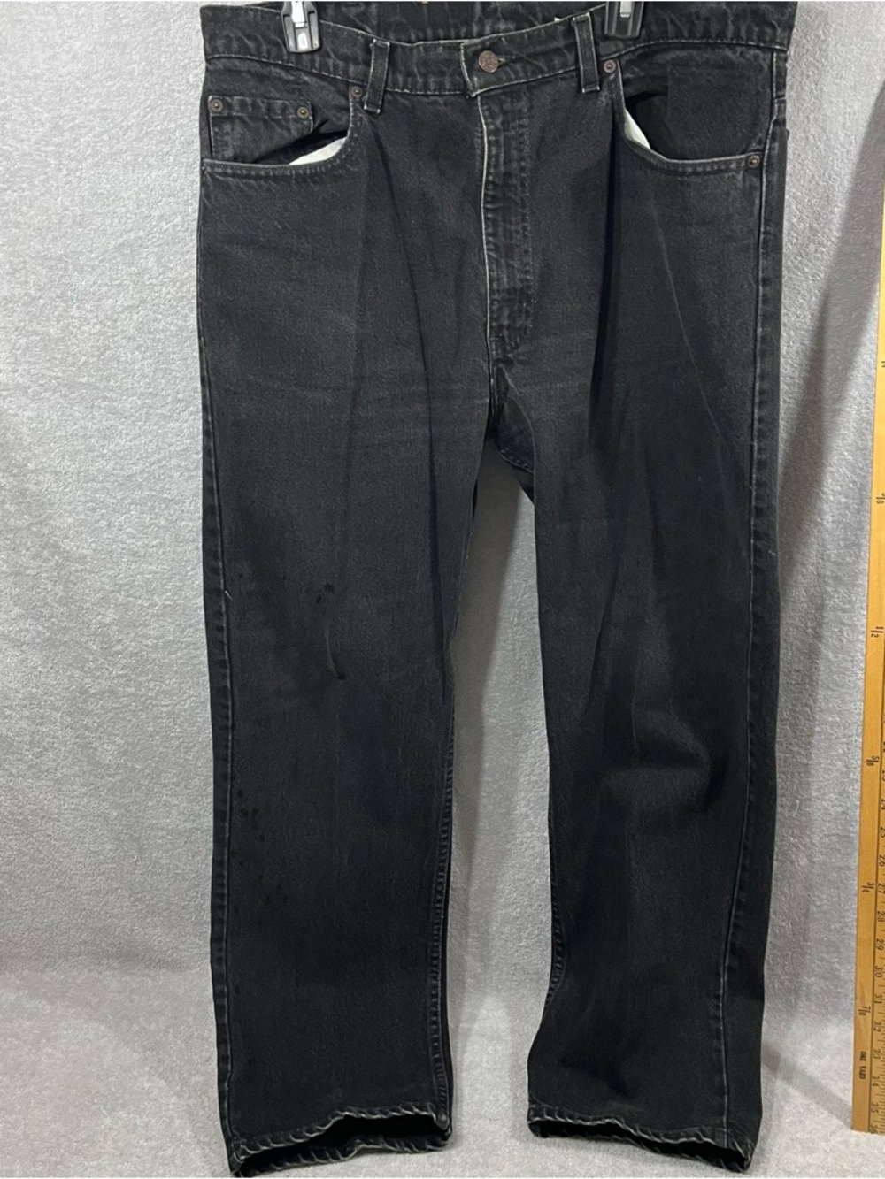 VTG Levi's 505 Black 5 Pocket  Made in Mexico 1994 Jeans Mens Actual Size 38X30